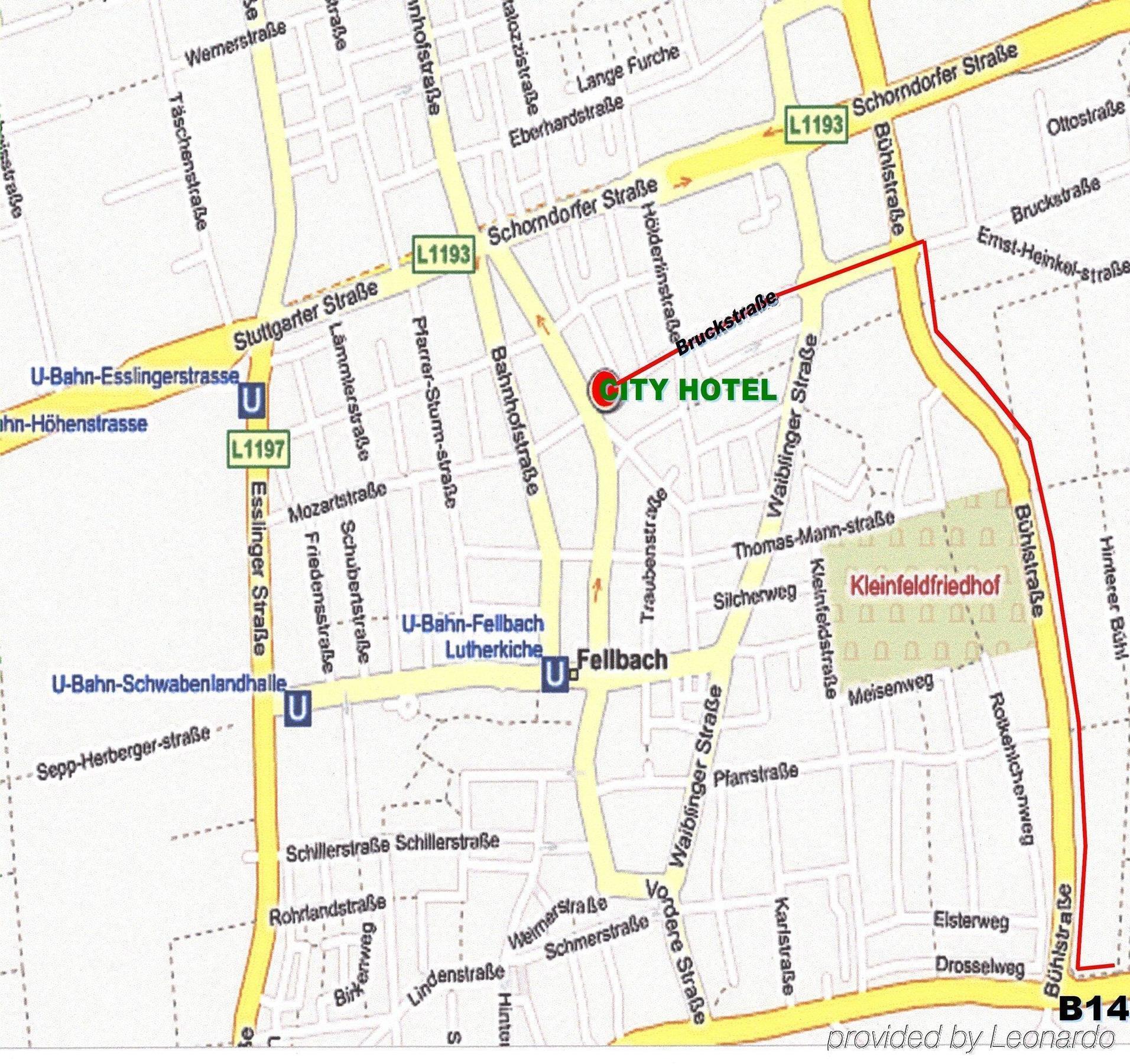 City Hotel Fellbach 24H Check-In Dış mekan fotoğraf